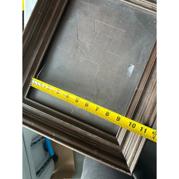 Raised Layered Dark Wood Frame Wooden photo art frame 9x12 victorian vintage - Picture 8 of 8